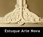 Motivo Estuque Arte Nova em Lisboa